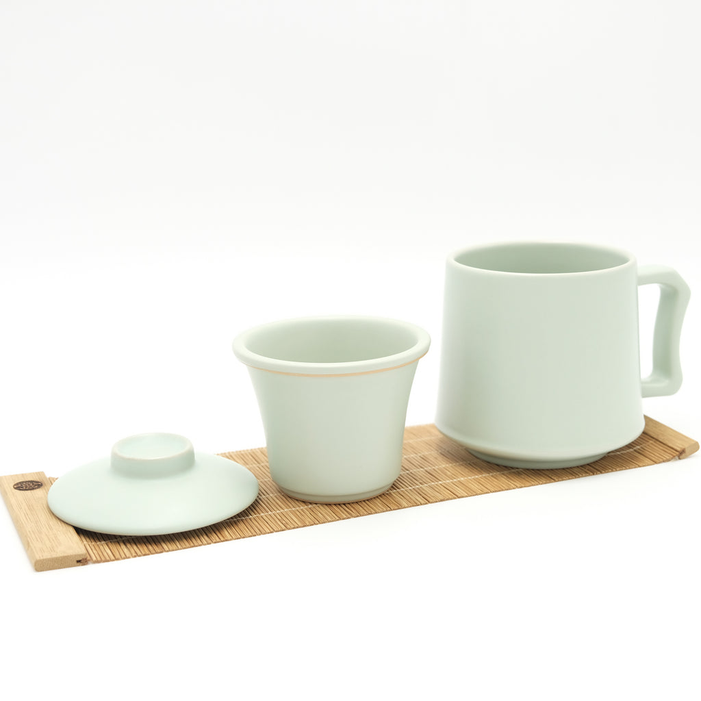 Ru Kiln Ceramic Tea Infuser Mug