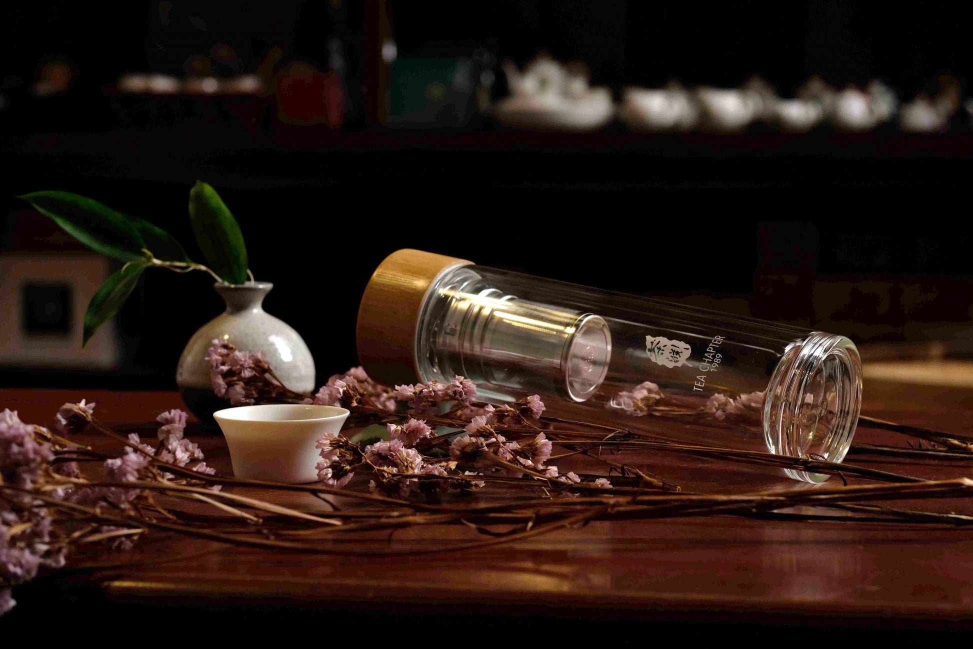 Glass Infuser Bottle with Tea Bundle – Box Set