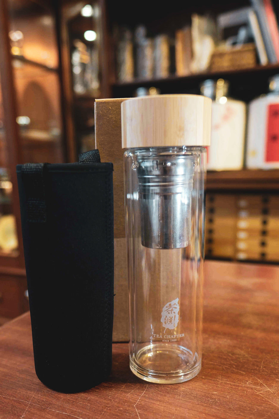 Glass Infuser Bottle with Tea Bundle – Box Set