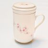 Porcelain Infuser Cup (Flower Design) 4 Porcelain Infuser Cup (Flower Design)