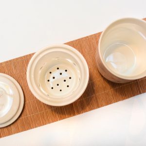 Porcelain Infuser Cup (Flower Design)