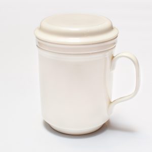 Porcelain Infuser Cup (Plain White)