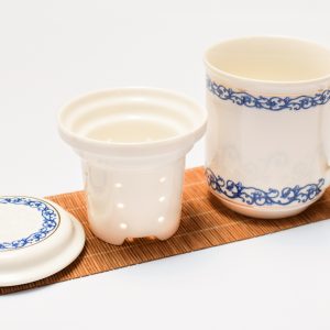 Porcelain Infuser Cup (With Ivy Design)