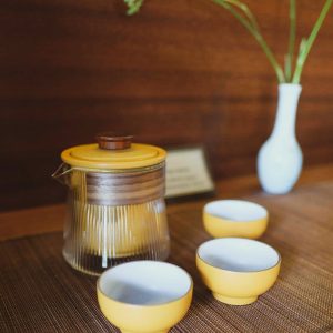 Fluted Glass Travel Tea Set 5 TravelSetGlass03 Fluted Glass Travel Tea Set